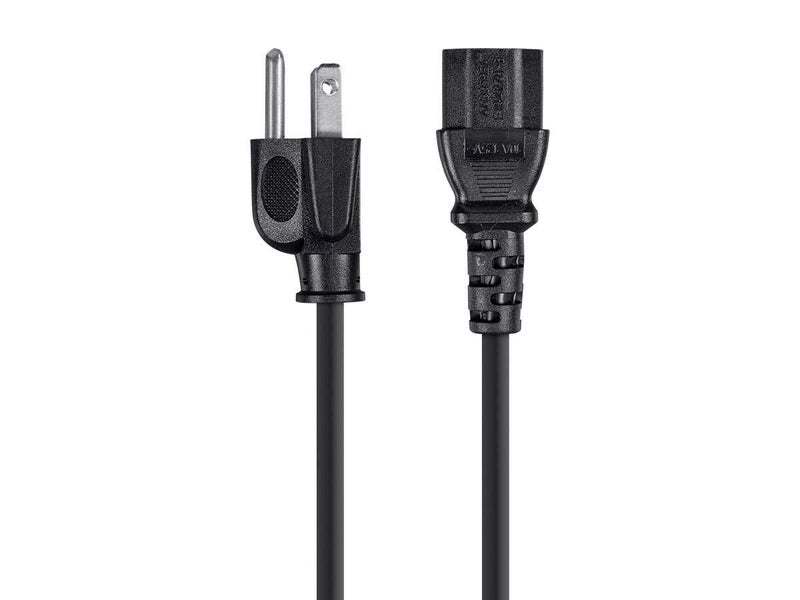 Monoprice 105294 15ft 14AWG Power Cord Cable w/ 3 Conductor PC Power Connector Socket, 15A (NEMA 5-15P to IEC-320-C13) Black - Image 2